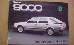 1986 Saab 9000 Owner's Manual