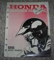 1986 Honda ATC 200X Service Manual