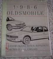 1986 Oldsmobile Custom Cruiser Section 8A Chassis Service Manual Supplement