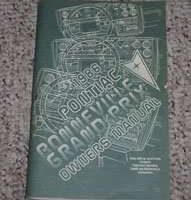 1986 Pontiac Bonneville & Grand Prix Owner's Manual
