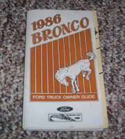 1986 Ford Bronco Owner's Manual