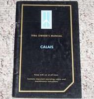 1986 Oldsmobile Cutlass Calais Owner's Manual