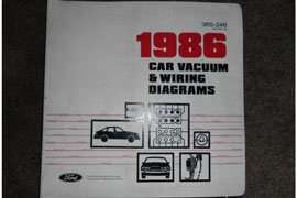1986 Ford Thunderbird Large Format Wiring Diagrams Manual