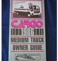 1986 Ford Cargo Truck Owner's Manual