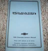 1986 Chevrolet Cavalier Owner's Manual