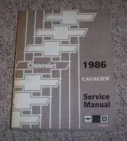 1986 Chevrolet Cavalier Service Manual