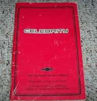 1986 Chevrolet Celebrity Owner's Manual