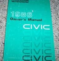1986 Honda Civic Owner's Manual