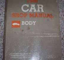 1986 Lincoln Continental & Mark VII Body Service Manual