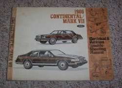1986 Lincoln Continental & Mark VII Electrical Wiring & Vacuum Diagram Troubleshooting Manual