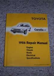 1986 Toyota Corolla FF Service Repair Manual