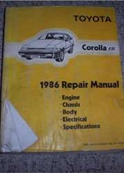 1986 Toyota Corolla FR Service Repair Manual