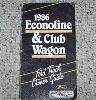 1986 Ford Econoline E-150, E-250 & E-350 & Club Wagon Owner's Manual