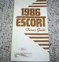 1986 Ford Escort Owner's Manual