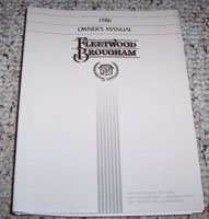1986 Cadillac Fleetwood Brougham Owner's Manual