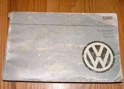 1986 Volkswagen GTI Owner's Manual