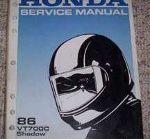 1986 Honda Shadow VT700C Motorcycle Shop Service Manual