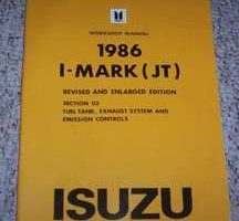 1986 Isuzu I-Mark Section 03 Service Manual Supplement