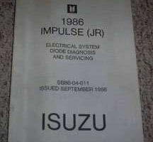 1986 Isuzu Impulse Electrical System Diode Diagnosis & Servicing Manual