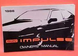 1986 Isuzu Impulse Owner's Manual