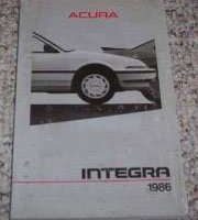 1986 Acura Integra Owner's Manual