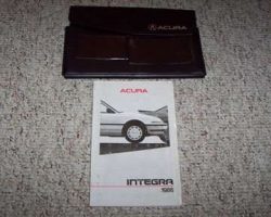 1986 Acura Integra Owner's Manual Set