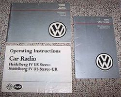 1986 Volkswagen Jetta Owner's Manual Set