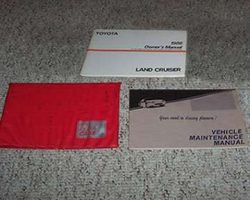 1986 Toyota Land Cruiser Owner's Manual Set