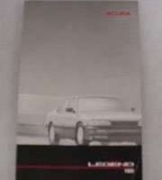 1986 Acura Legend Owner's Manual