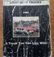 1986 GMC Vandura & Rally Service Manual
