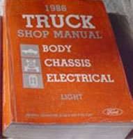 1986 Ford Econoline E-150, E-250 & E-350 Body, Chassis & Electrical Service Manual