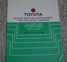 1987 Toyota MR2 with T-Bar Roof Collision Damage Repair Manual Supplement