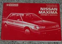 1986 Nissan Maxima Owner's Manual