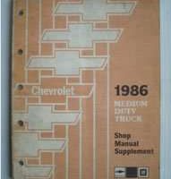 1986 Chevrolet Medium Duty Truck Service Manual Supplement