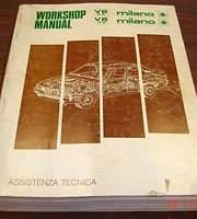 1986 Alfa Romeo Milano V6 2.5 & 3.0 Service Manual
