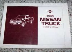 1986 Nissan Truck Owner's Manual