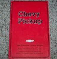 1986 Chevrolet Silverado Pickup Truck Owner's Manual