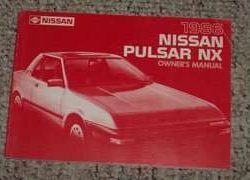1986 Nissan Pulsar NX Owner's Manual