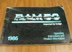 1986 Dodge Ram 50 Owner's Manual