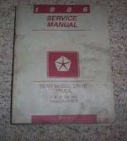 1986 Dodge Ram Truck & Ramcharger Service Manual