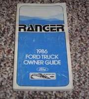 1986 Ford Ranger Owner's Manual