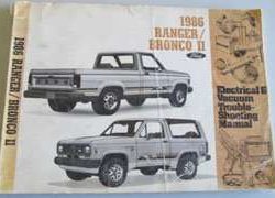1986 Ford Ranger & Bronco II Electrical & Vacuum Troubleshooting Wiring Manual