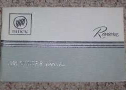 1986 Buick Riviera Owner's Manual