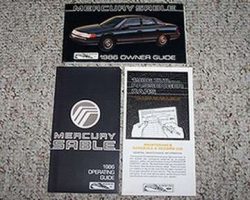 1986 Mercury Sable Owner's Manual Set