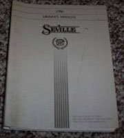 1986 Cadillac Seville Owner's Manual