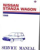 1986 Nissan Stanza Wagon Service Manual