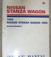 1986 Nissan Stanza Wagon 4WD Service Manual Supplement