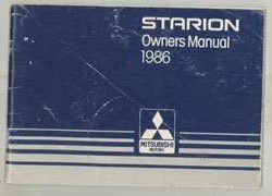 1986 Mitsubishi Starion Owner's Manual