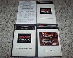 1986 GMC Suburban & Jimmy Owner's Manual Set