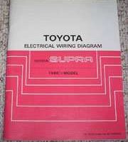 1986.5 Toyota Supra Electrical Wiring Diagram Manual